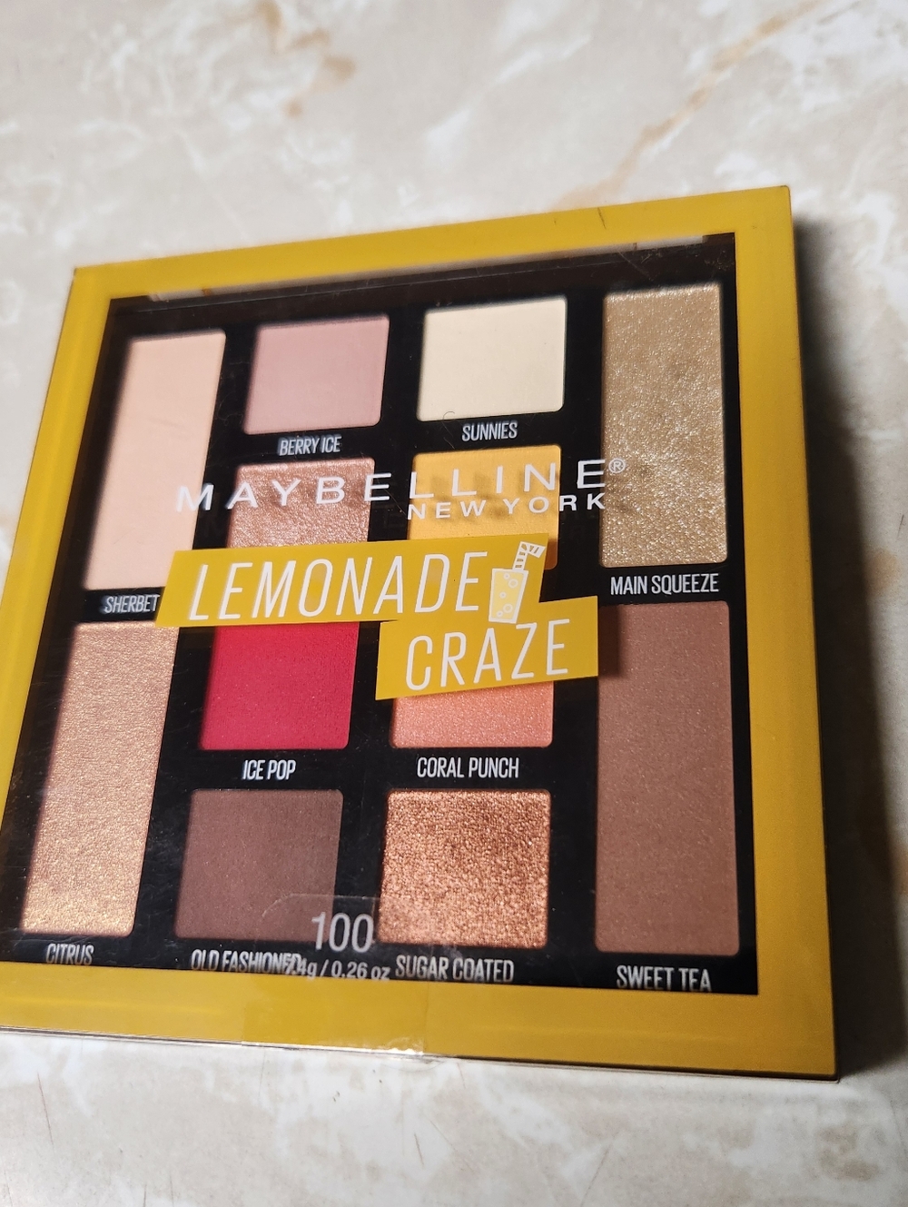 Maybelline Lemonade Craze Eyeshadow Palette Makeup, Lemonade Craze, 0.26 oz.